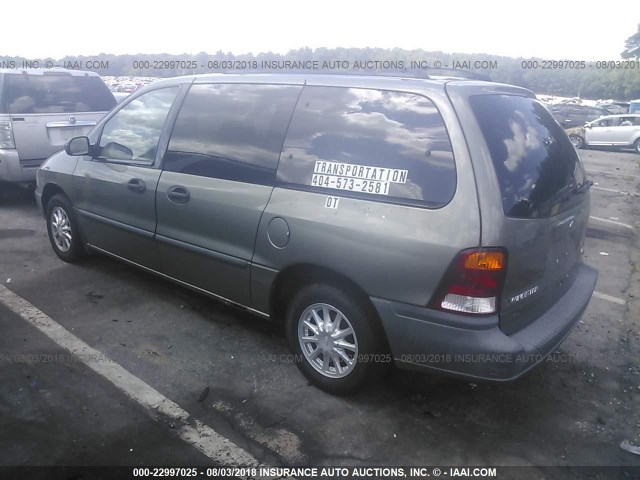 2FMZA51491BA96936 - 2001 FORD WINDSTAR LX GRAY photo 3