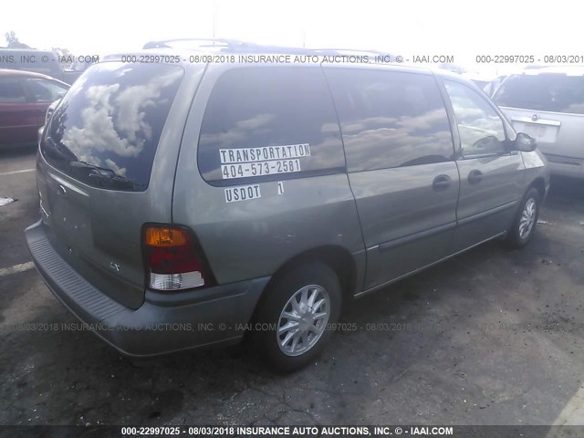 2FMZA51491BA96936 - 2001 FORD WINDSTAR LX GRAY photo 4