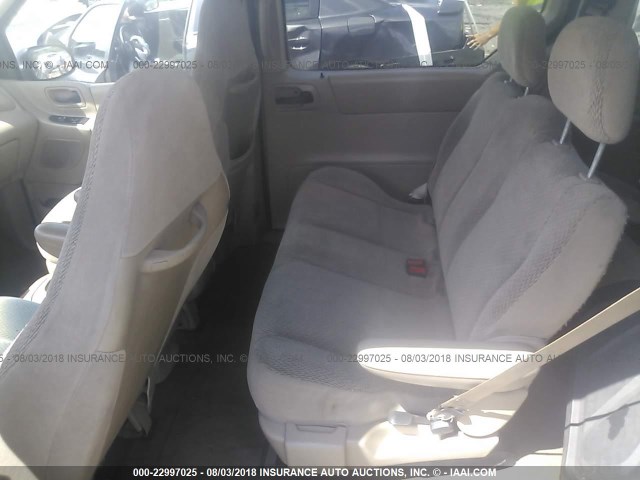 2FMZA51491BA96936 - 2001 FORD WINDSTAR LX GRAY photo 8