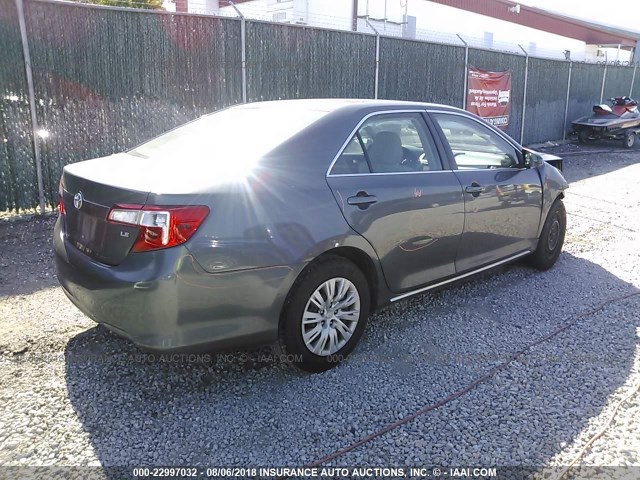 4T1BF1FK2CU166583 - 2012 TOYOTA CAMRY SE/LE/XLE BLACK photo 4