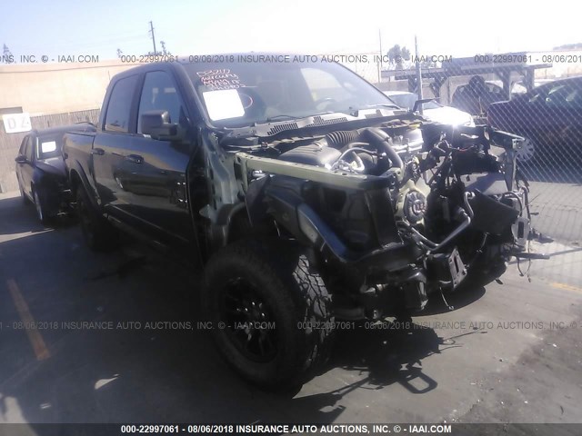 1C6RR6YT1HS744521 - 2017 RAM 1500 REBEL BLACK photo 1