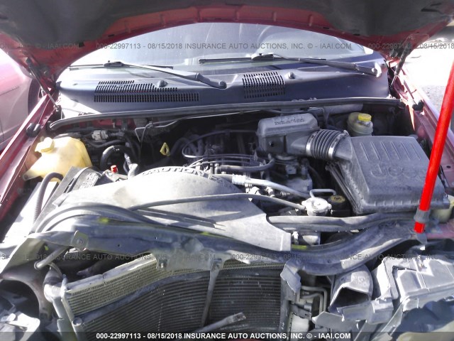 1J4GX48S44C150893 - 2004 JEEP GRAND CHEROKEE LAREDO/COLUMBIA/FREEDOM 红色 照片 10
