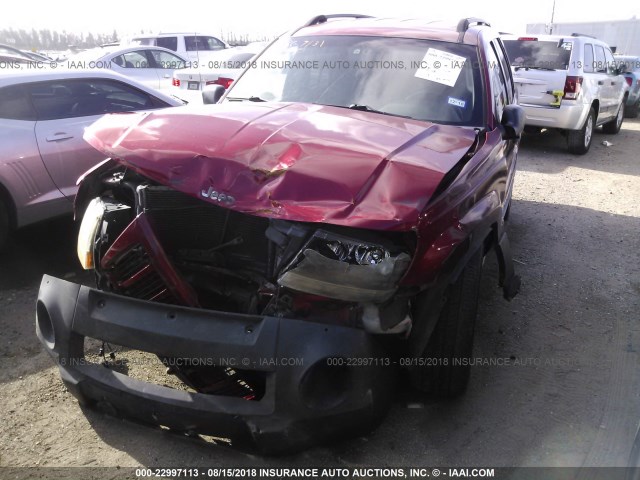 1J4GX48S44C150893 - 2004 JEEP GRAND CHEROKEE LAREDO/COLUMBIA/FREEDOM 红色 照片 2