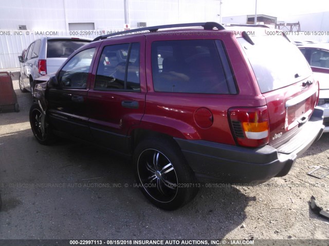 1J4GX48S44C150893 - 2004 JEEP GRAND CHEROKEE LAREDO/COLUMBIA/FREEDOM 红色 照片 3