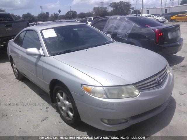 2T1CF22P22C600996 - 2002 TOYOTA CAMRY SOLARA SE/SLE ვერცხლისფერი ფოტო 1