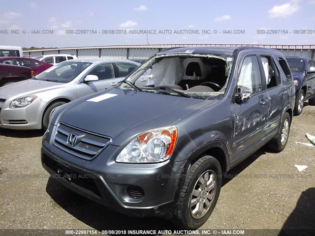 JHLRD78995C058978 - 2005 HONDA CR-V SE/EX BLUE photo 2