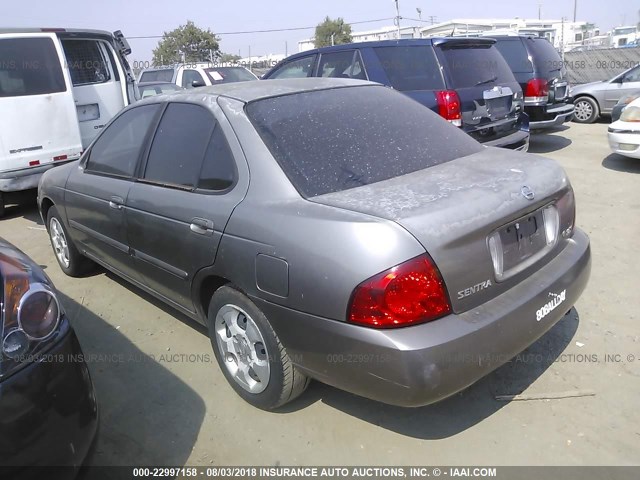 3N1CB51A04L560317 - 2004 NISSAN SENTRA 1.8S GRAY photo 3