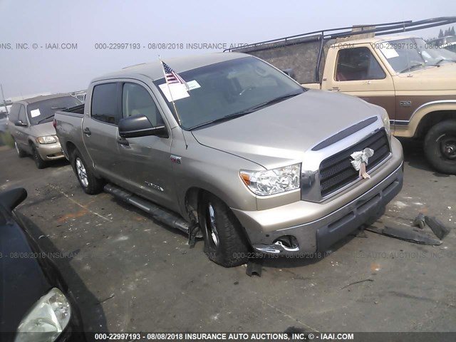 5TBEV54157S464862 - 2007 TOYOTA TUNDRA CREWMAX SR5 GOLD photo 1