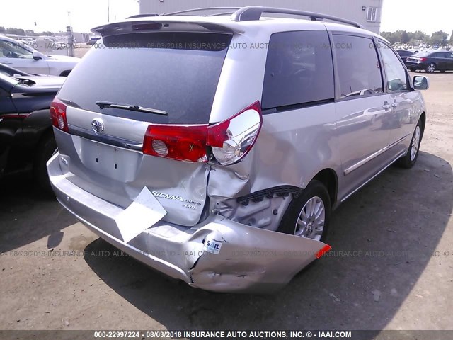 5TDBK22C67S002350 - 2007 TOYOTA SIENNA XLE/XLE LIMITED SILVER photo 4