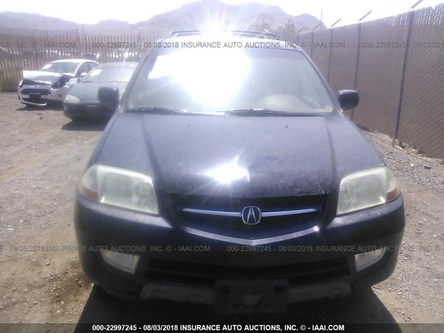 2HNYD18432H506225 - 2002 ACURA MDX BLACK photo 6