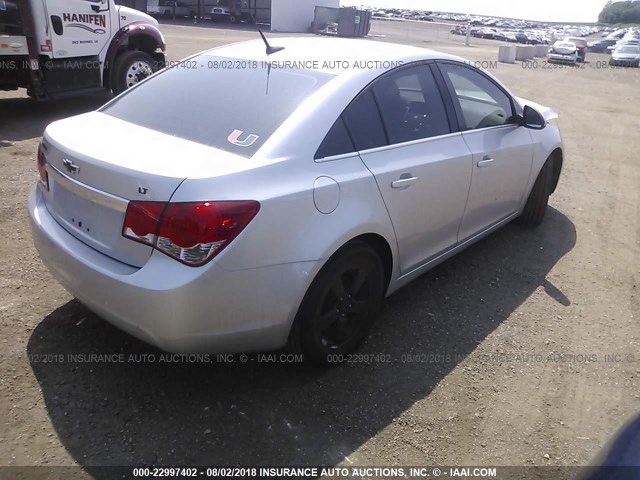 1G1PC5SB4D7291173 - 2013 CHEVROLET CRUZE LT SILVER photo 4