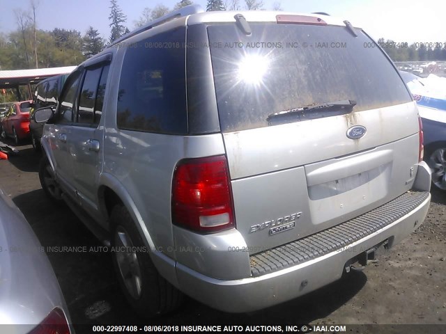 1FMDU75W03ZA25102 - 2003 FORD EXPLORER LIMITED 银色 照片 3
