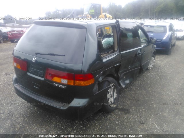 2HKRL185X1H566336 - 2001 HONDA ODYSSEY LX GREEN photo 4