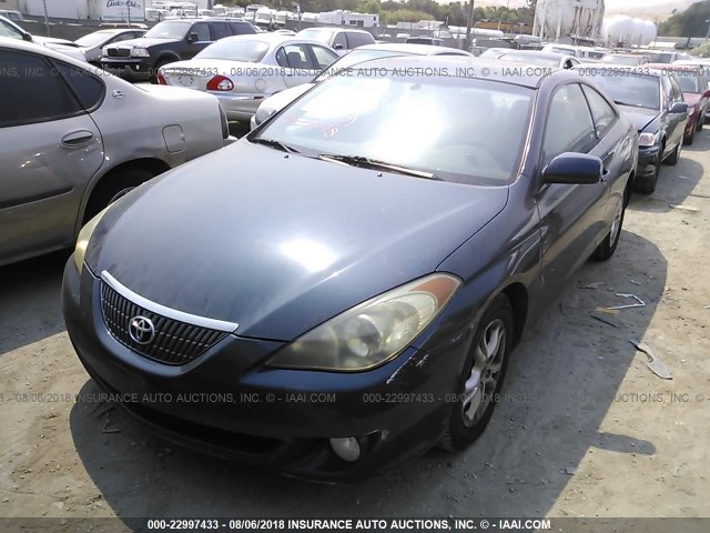 4T1CE30P74U861344 - 2004 TOYOTA CAMRY SOLARA SE/SLE Mavi foto 2