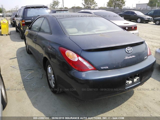 4T1CE30P74U861344 - 2004 TOYOTA CAMRY SOLARA SE/SLE Mavi foto 3