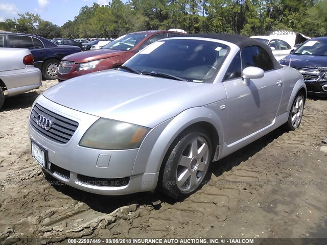 TRUUT28N111038388 - 2001 AUDI TT QUATTRO SILVER photo 2