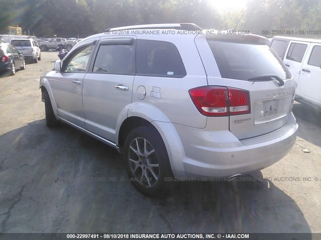 3D4PH3FG9BT522910 - 2011 DODGE JOURNEY CREW SILVER photo 3