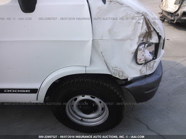 2B7HB11Y1VK531429 - 1997 DODGE RAM VAN B1500 WHITE photo 6