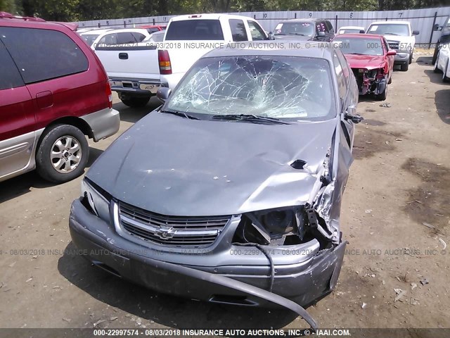 2G1WF52E359202657 - 2005 CHEVROLET IMPALA GRAY photo 6