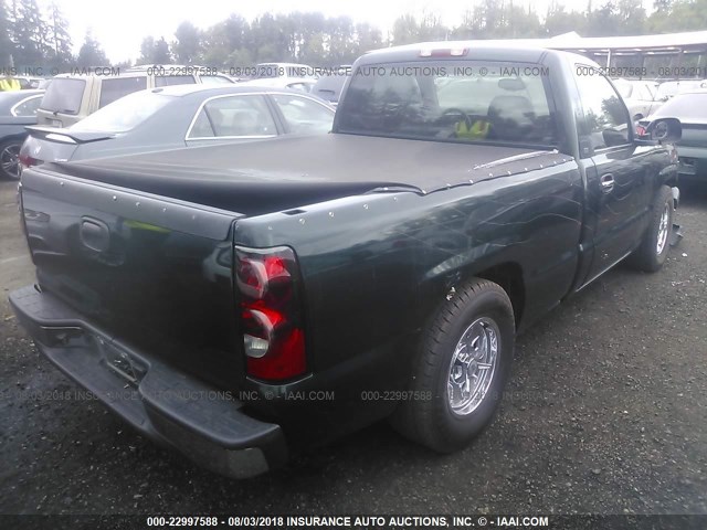 1GCEC14V24Z247157 - 2004 CHEVROLET SILVERADO C1500 GREEN photo 4