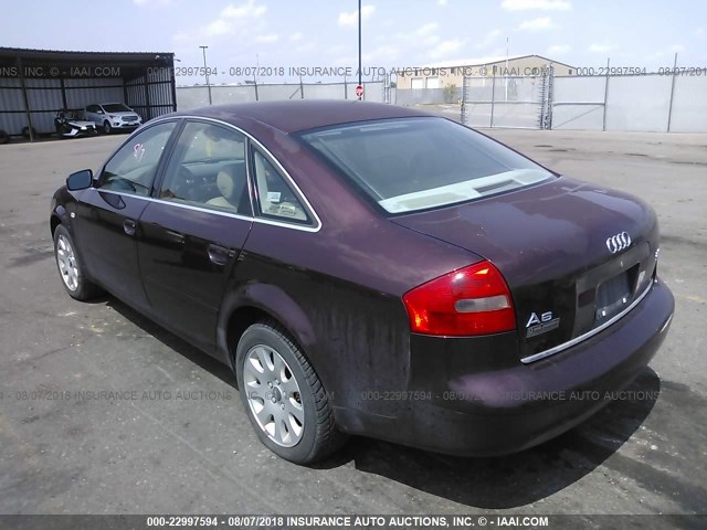 WAUBA24BXXN078714 - 1999 AUDI A6 2.8 QUATTRO MAROON photo 3