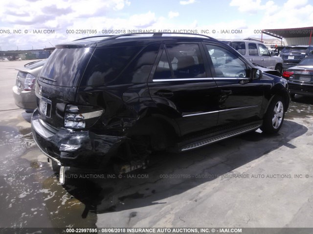 4JGBB5GB5AA607381 - 2010 MERCEDES-BENZ ML 350 BLACK photo 4