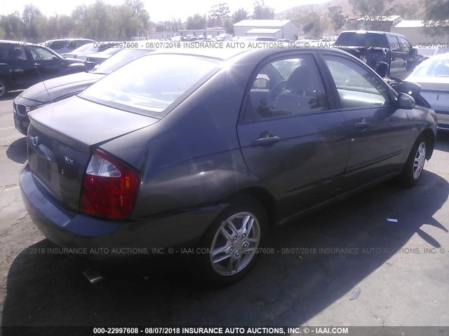 KNAFE122265254978 - 2006 KIA NEW SPECTRA LX/EX GRAY photo 4