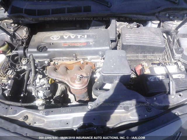 4T4BE46K89R073747 - 2009 TOYOTA CAMRY SE/LE/XLE ნაცრისფერი ფოტო 10