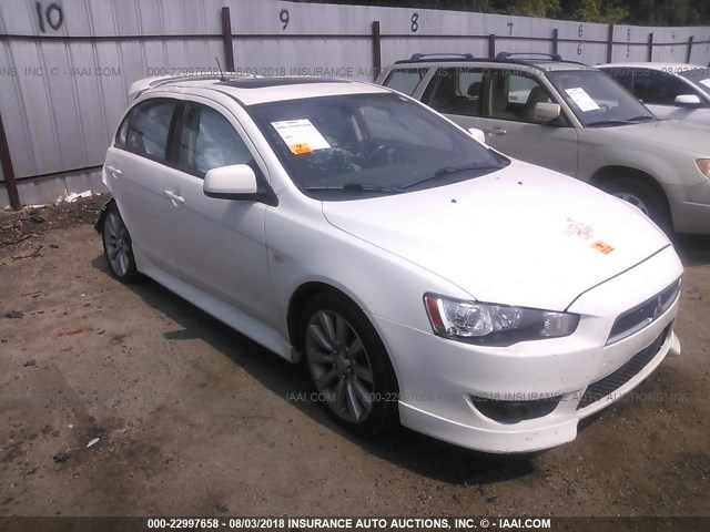 JA32X8HW0AU012699 - 2010 MITSUBISHI LANCER GTS WHITE photo 1