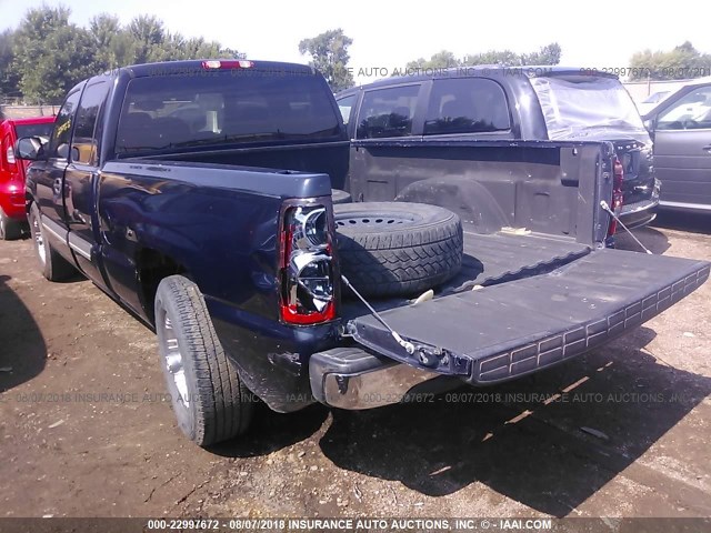 1GCEC19X47Z141663 - 2007 CHEVROLET SILVERADO C1500 CLASSIC Dark Blue photo 3