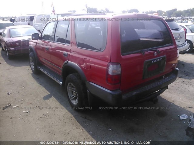 JT3GM84R0T0005928 - 1996 TOYOTA 4RUNNER RED photo 3