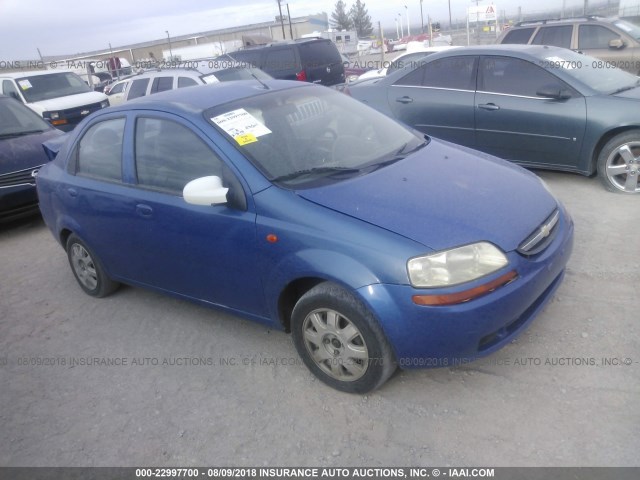 KL1TJ52664B151998 - 2004 CHEVROLET AVEO LS BLUE photo 1