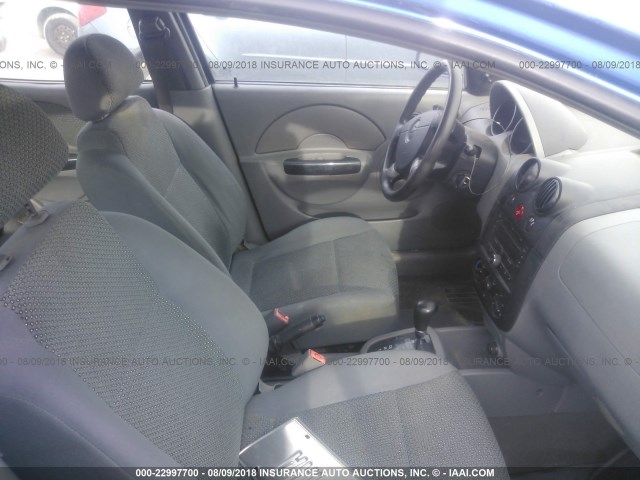 KL1TJ52664B151998 - 2004 CHEVROLET AVEO LS BLUE photo 5