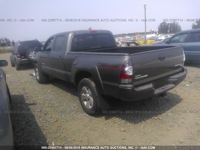 3TMKU4HN1EM038815 - 2014 TOYOTA TACOMA DBL CAB PRERUNNER LNG BED GRAY photo 3