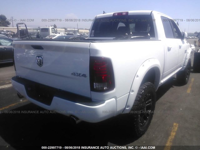 1C6RR7MT7HS713673 - 2017 RAM 1500 SPORT WHITE photo 4