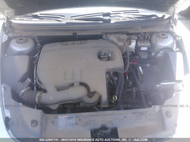 1G1ZC5EU9CF124544 - 2012 CHEVROLET MALIBU 1LT SILVER photo 10