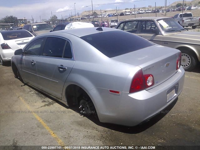 1G1ZC5EU9CF124544 - 2012 CHEVROLET MALIBU 1LT SILVER photo 3