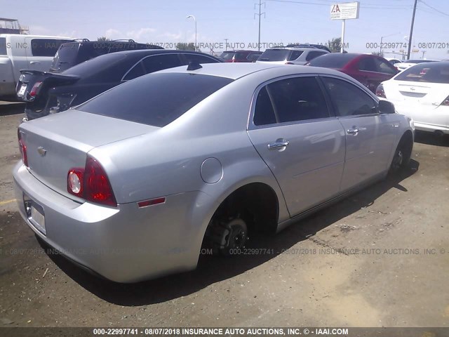1G1ZC5EU9CF124544 - 2012 CHEVROLET MALIBU 1LT SILVER photo 4