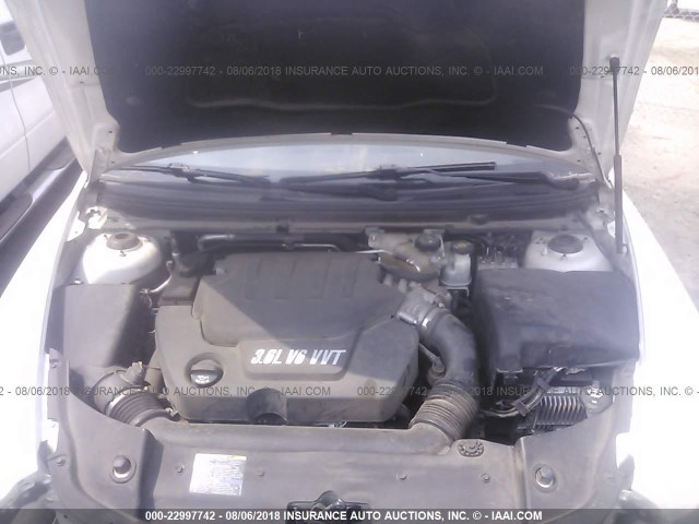 1G1ZE5E71AF144420 - 2010 CHEVROLET MALIBU LTZ 白色 照片 10
