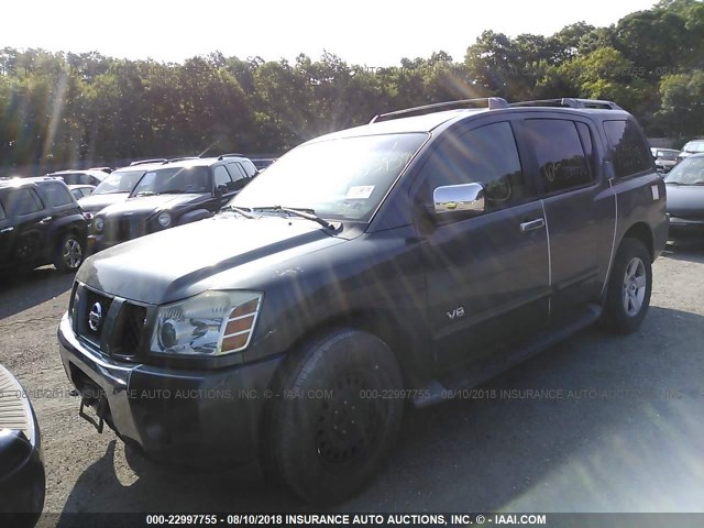 5N1AA08B85N726900 - 2005 NISSAN ARMADA SE/LE GRAY photo 2