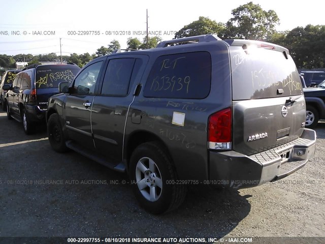 5N1AA08B85N726900 - 2005 NISSAN ARMADA SE/LE GRAY photo 3