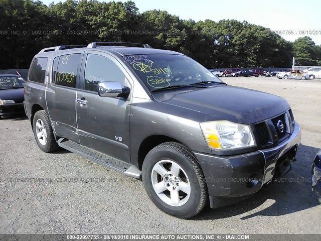 5N1AA08B85N726900 - 2005 NISSAN ARMADA SE/LE GRAY photo 6