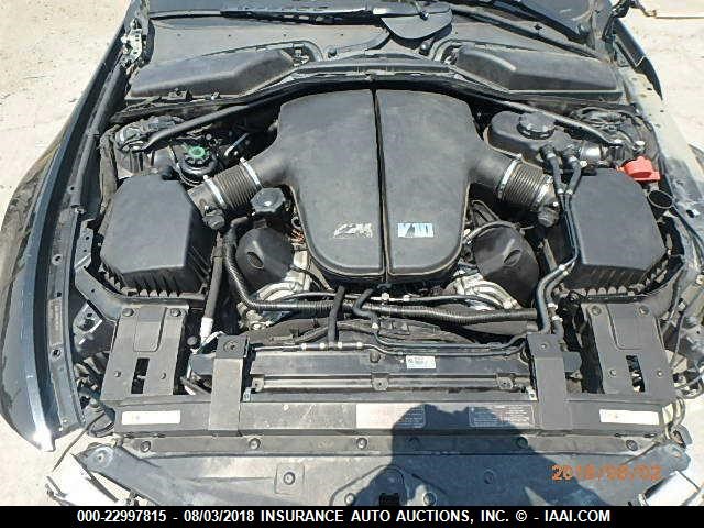 WBSEH93466B798124 - 2006 BMW M6 BLACK photo 10