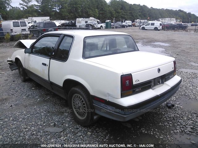 1G3NK14D1JM261358 - 1988 OLDSMOBILE CUTLASS CALAIS INTERNATIONAL SERIES WHITE photo 3