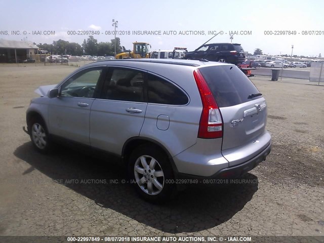 JHLRE38778C036003 - 2008 HONDA CR-V EXL SILVER photo 3