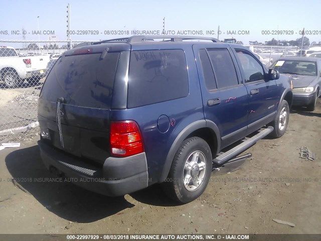 1FMZU62K44ZA88657 - 2004 FORD EXPLORER XLS/XLS SPORT BLUE photo 4