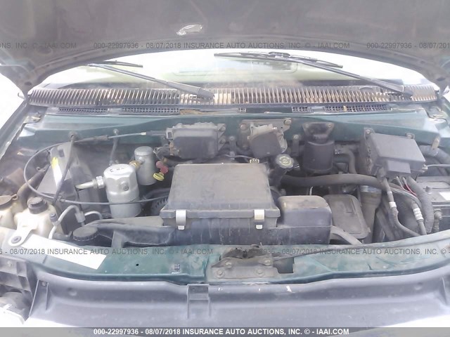 1GKDM19W5YB514482 - 2000 GMC SAFARI XT GREEN photo 10