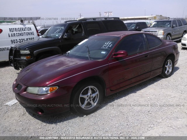 1G2WP12K12F173038 - 2002 PONTIAC GRAND PRIX GT RED photo 2