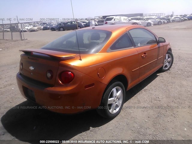 1G1AL18F267861327 - 2006 CHEVROLET COBALT LT ORANGE photo 4