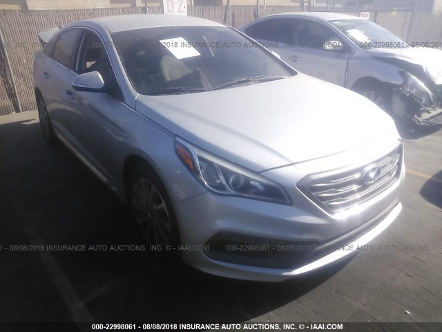 5NPE34AF5FH102686 - 2015 HYUNDAI SONATA SPORT/LIMITED SILVER photo 1